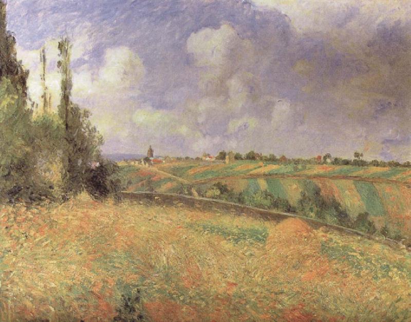 Camille Pissarro Rye Fields at Pontoise Germany oil painting art